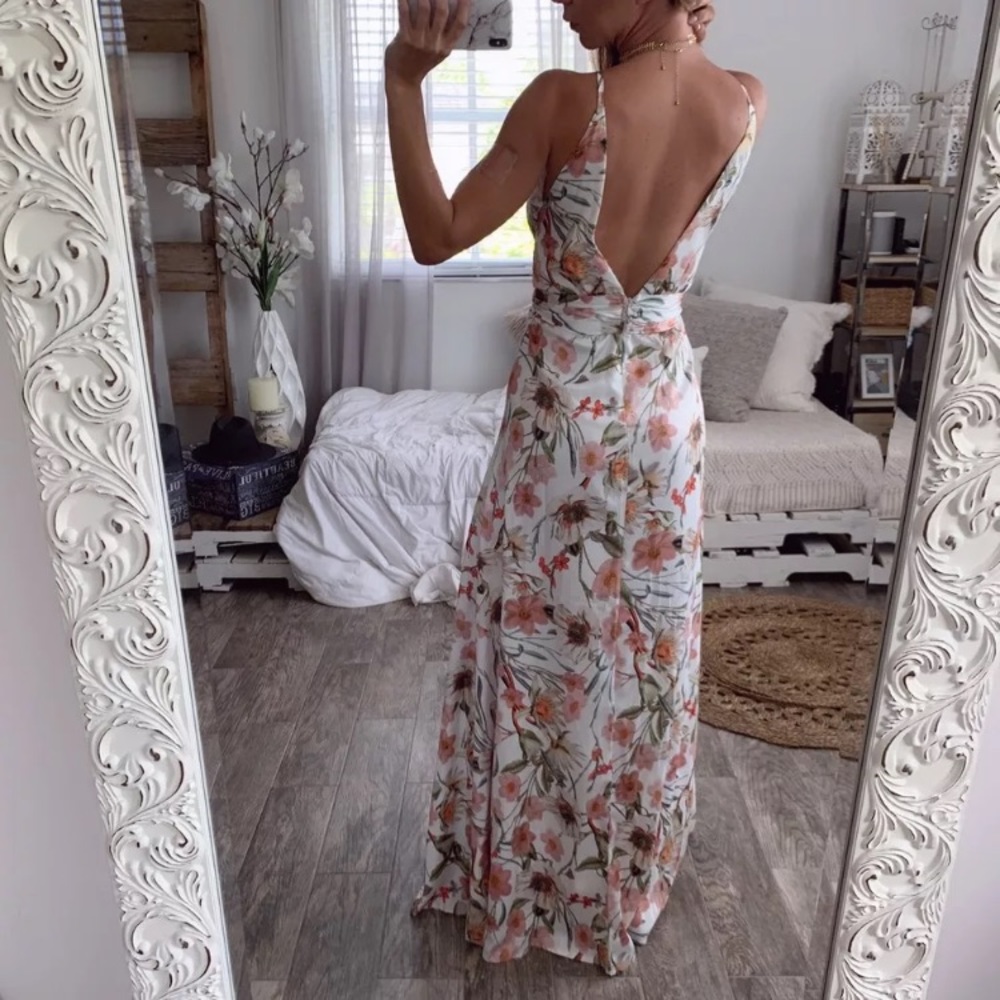 Gorgeous spring floral dress - Picture 3 of 5
